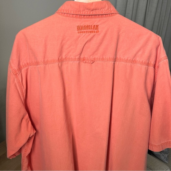 Magellan Men’s Orange Sportswear S/S Button Up Resort Shirt Size XL - Picture 7 of 14